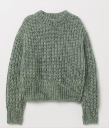 China Sweater Factory Womens knitted pullover with thick Yarn