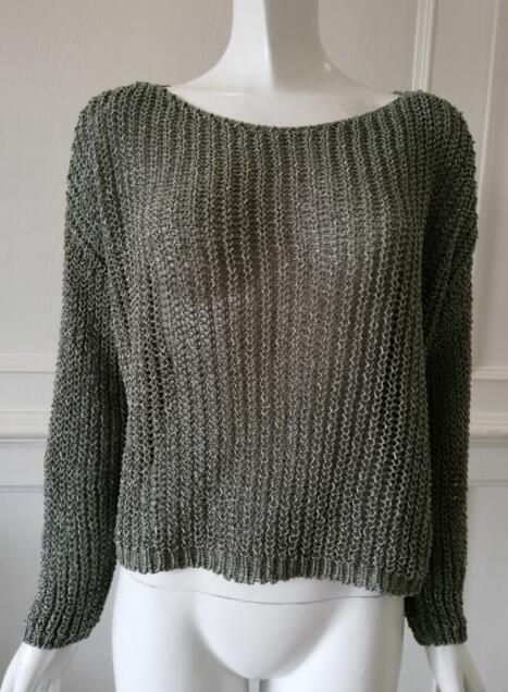 Womens knitted pullover  Hollowed out