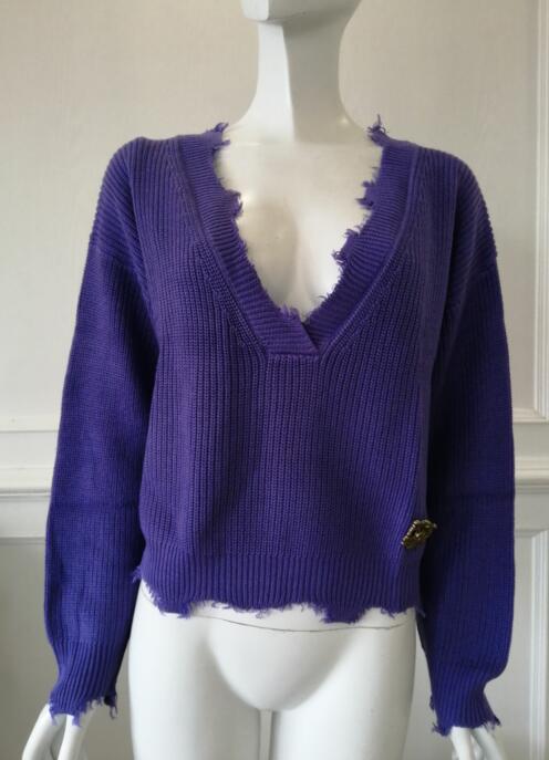 Women's knitted sweater knitwear pullover