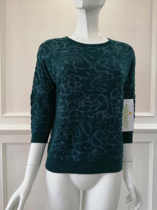 Women's knitted sweater jacquard knitwear