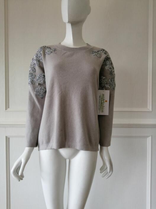 Women's knitted sweater jacquard knitwear