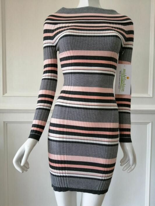 Women's knitted sweater dress knitwear china