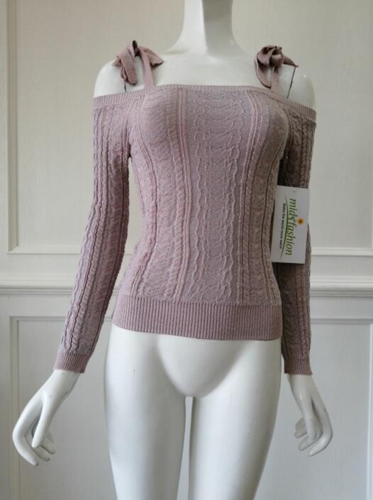 Women's knitted sweater pullover knitwear china