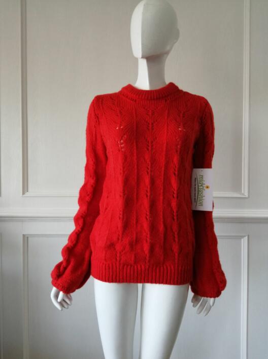 Women's knitted sweater pullover knitwear