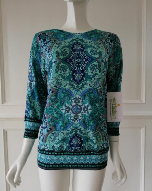 Women's knitted sweater print knitwear china