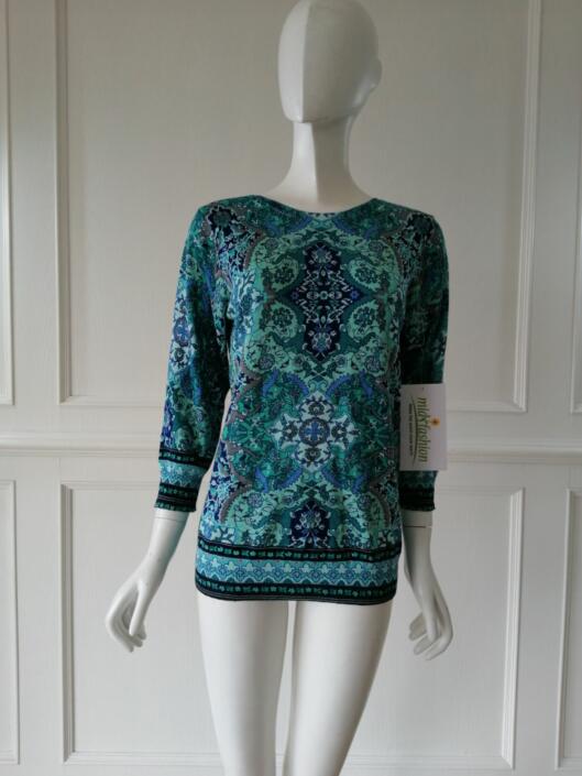 Women's knitted sweater print knitwear china