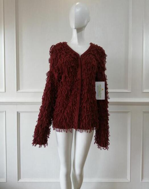 Women's knitted sweater coat china