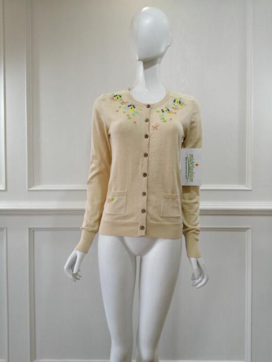 China Womens Knitted embroidery cardigan