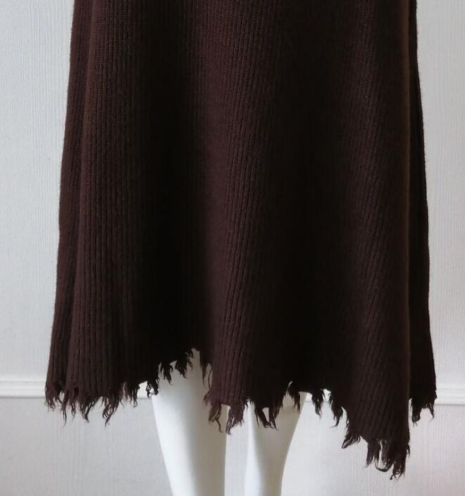 Womens knitted skirt long - Sweater Factory China