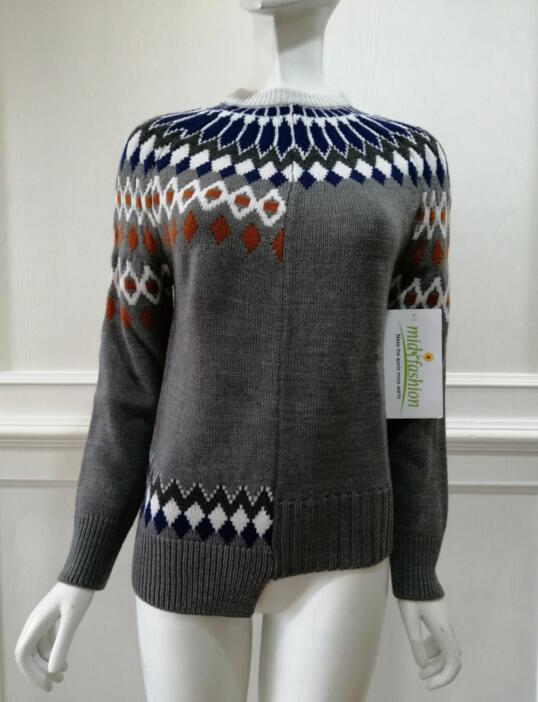 Knit Jacquard jumper - Knitwear Sweater Factory China