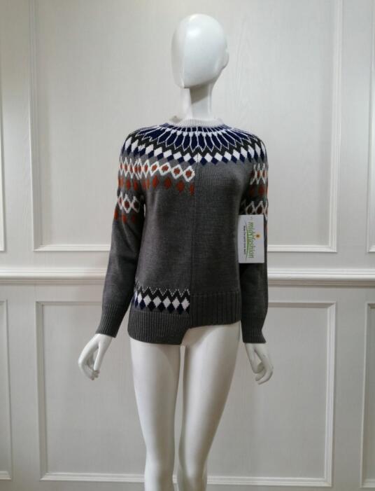 Knit Jacquard jumper - Knitwear Sweater Factory China