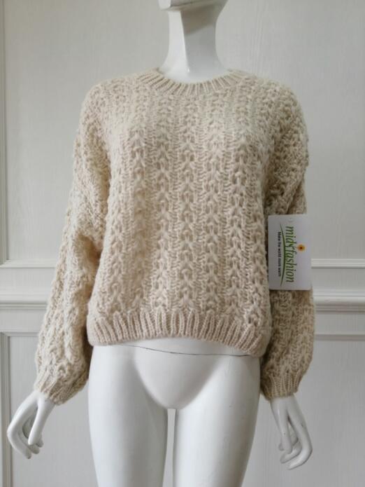 China Sweater Factory Knit Hollowed Pullover