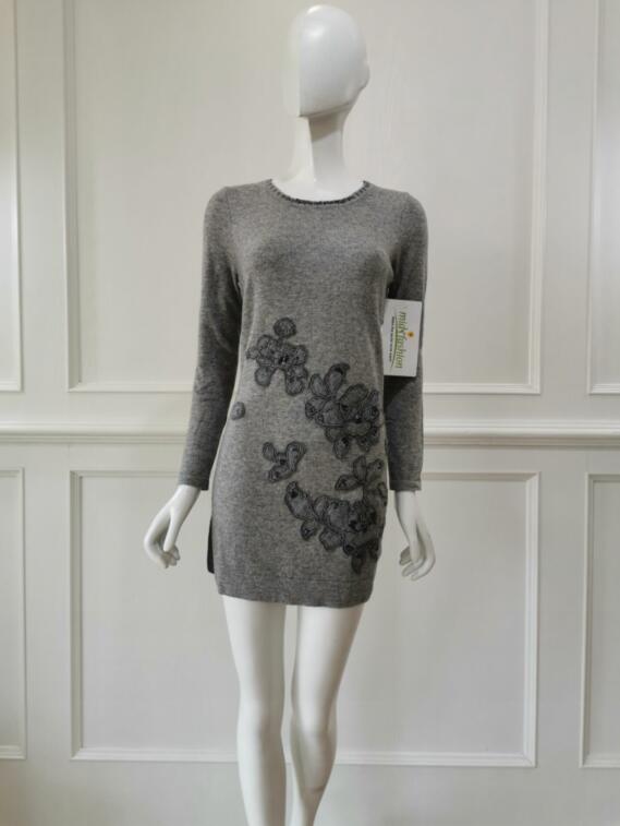 womens Rhinestone Sweater Dress in China sweater manufacturer