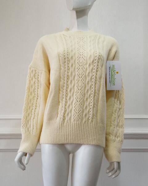 ladies knitting pullover Custom sweater manufacturer